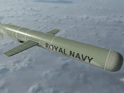 Tomahawk Missile Low-poly 3D model