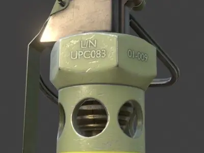 Flashbang  Low-poly 3D model