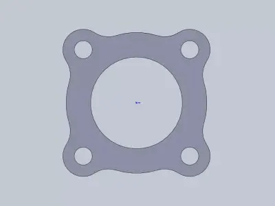 Flange AUDI turbo KKK  Free 3D model