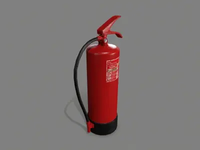 Fire Extinguisher Low-poly 3D model 38