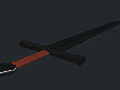 Steel Sword Low-poly 3D model purchase