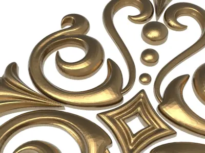  decorative pattern ready for 3D printing 3D model 502