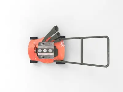 Tuned Lawnmower  Low-poly 3D model