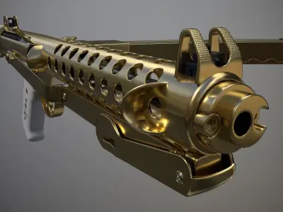 Sterling Mk 4 Low-poly 3D model