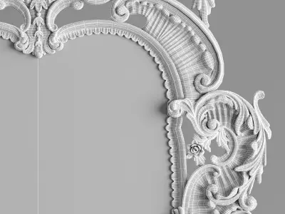 classical big mirror set 3D model