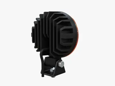 Circular Amber LED Light Bar V2 3D model