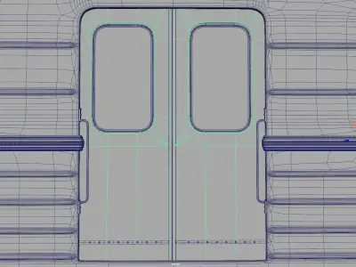 Metro train 3D model buy