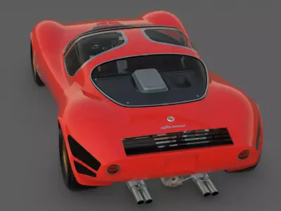1967 Alfa Romeo Tipo 33 Stradale 3D Model 3D model