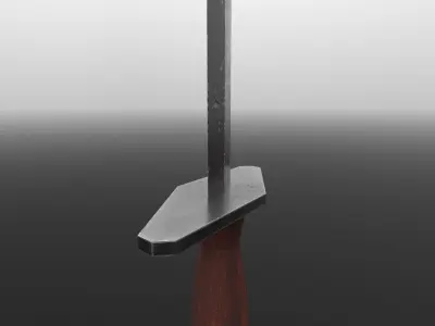 Single Handed Sword Low-poly 3D model
