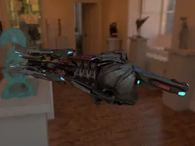 Reaper Gun Concepts Low-poly 3D model