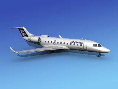 Canadair CRJ200 Brit Air 3D model