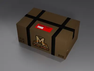 Simply Carton Box Free 3D model