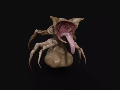bloody monster  character creature insect  Low-poly 3D model