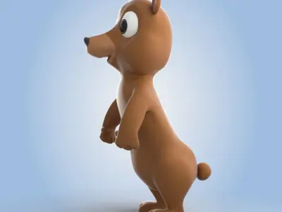 Cartoon Bear 3D model buy