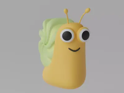 Cartoon Snail 3D model purchase