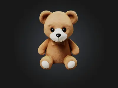 Teddy bear Low-poly 3D model purchase