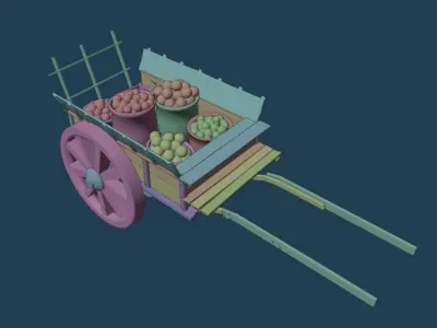 fruit carriage Free 3D model