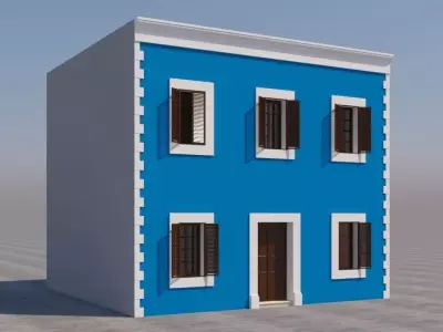 Mexican House 3D model 4