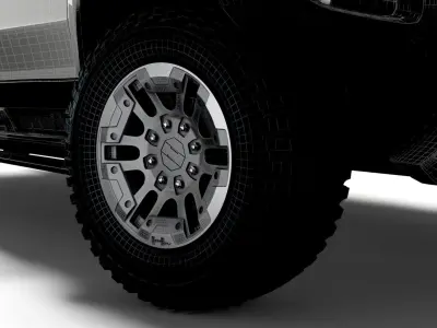 GMC Hummer EV Pickup 2022 wheel 3D model