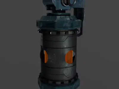 SciFi Grenade Low-poly 3D model buy