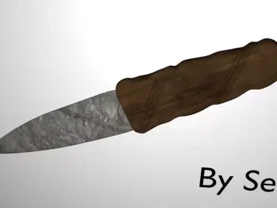 Knife-Survival knife Free 3D model