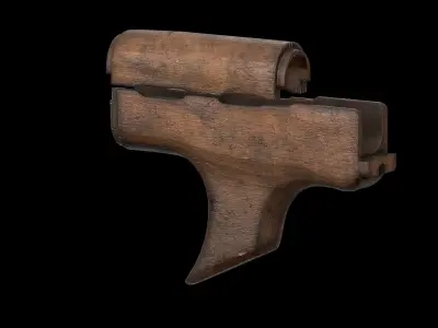  AK - Handguard - Shark Low-poly 3D model
