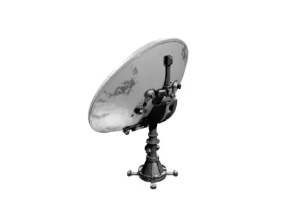 Satellite Dish Model Low-poly 3D model