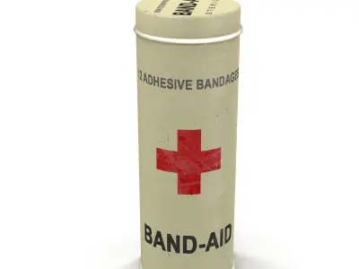 First aids kit 3 Low-poly 3D model