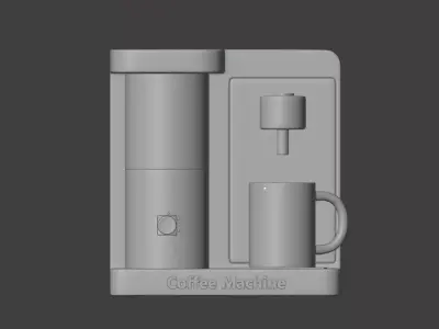 Coffee Machine Low-poly 3D model purchase