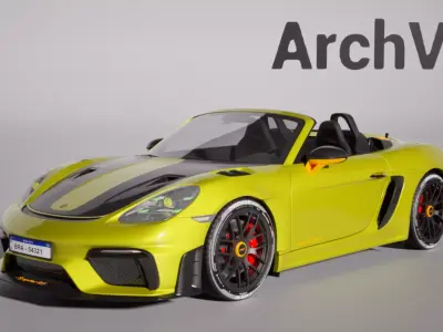 ArchViz Car Assets P14 - Unreal Engine 5 3D model