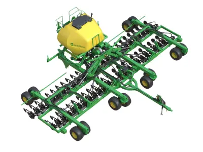 JohnDeere N500C Air Seeder Low-poly 3D model