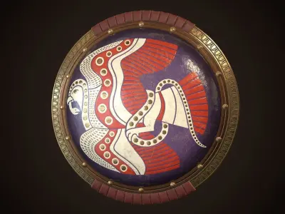 Hoplite Shield Collection 2 3D Model Pack