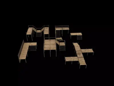 Medieval 3D Model set 3D model