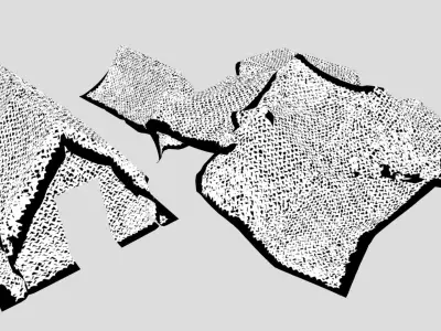Camouflage netting Low-poly 3D model