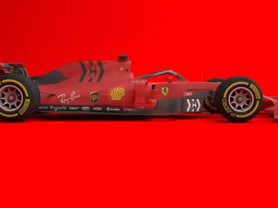 Ferrari SF-90 MISSIONWINNOW 3D MODEL Low-poly 3D model