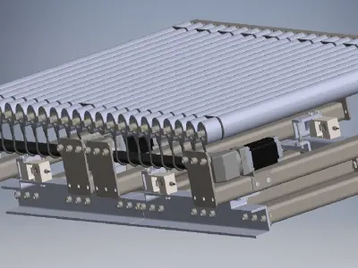 Slat Chain Conveyor 3D model purchase