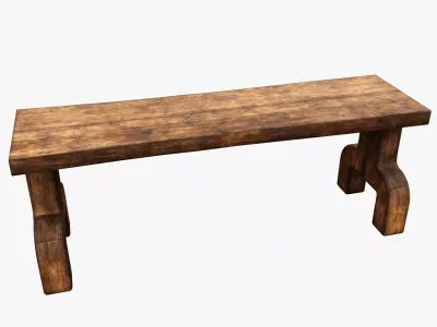 Medieval Rustic Low-poly 3D model