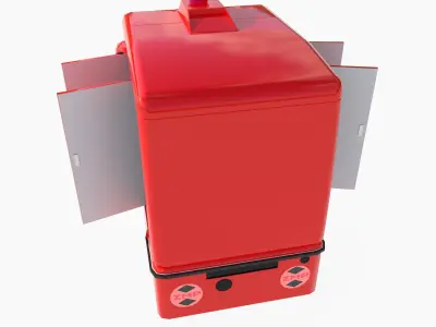 Japanese delivery robot Deliro 3D model