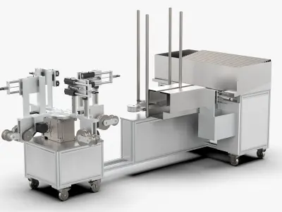Automatic Pipe Bending Machine 3D model