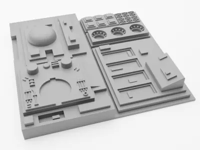 Death Star Tile   Type N 3D print model