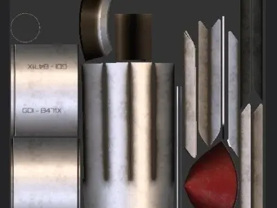 SAM SITE Missile Launcher Anti Air Defence Low-poly 3D model