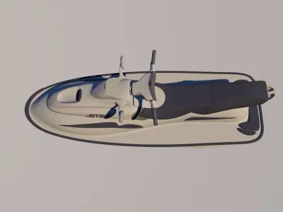 jet ski 3D model 4