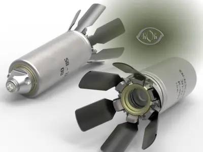 9N235 Anti Personnel submunition off artillery cluster  rockets  3D model