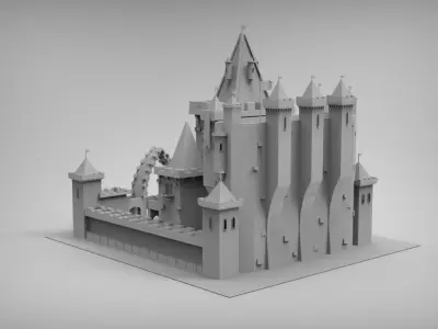 Castle lego 3D model