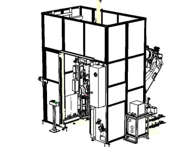 Spot Welding Machine of Crossmember Sub-Assy 3D model