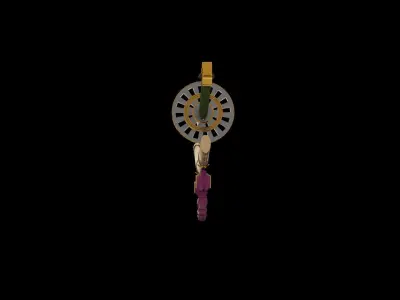 Katana tachi Low-poly 3D model