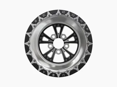 RC Components Torx rear wheel heathen beadlock Low-poly 3D model