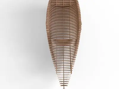 Abstract Boat Sculpture 3D model