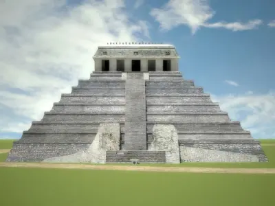 Temple of inscriptions 3D model