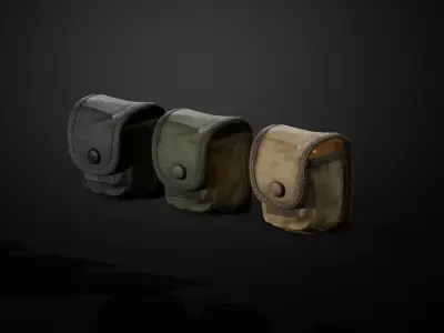 Granades pouch Low-poly 3D model